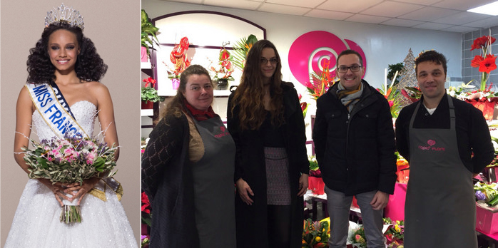 La franchise Rapid'Flore Fleurit Miss france 2017