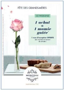 L’enseigne Monceau Fleurs célèbre la fête des grands-mères