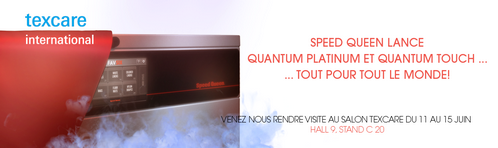 Deux arrivées dans l'Ouest de la France pour Speed Queen, qui participe au Texcare de Francfort