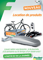 20 centres Feu Vert proposent l'offre de location de produits