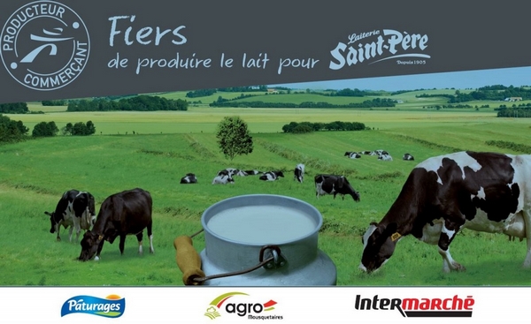 Intermarché intervient pour résoudre le problème des producteurs laitiers