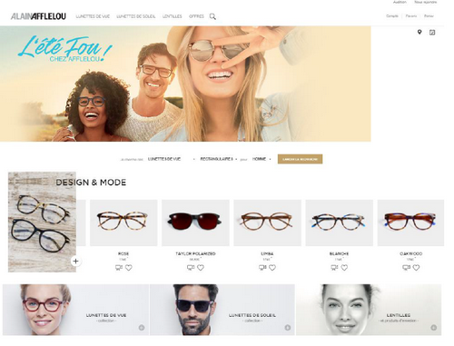 Le groupe AFFLELOU lance son nouveau site Internet