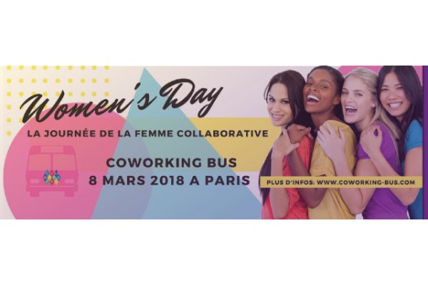 La franchisée Babychou Services d’Issy les Moulineaux à bord du « Coworking Bus »