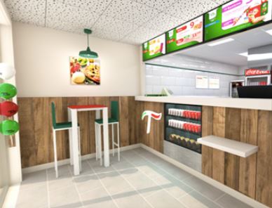 Relooking total pour les points de vente de la franchise Tutti Pizza