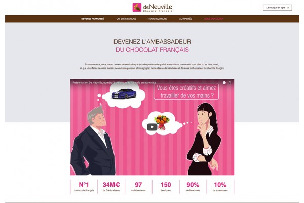 Un nouveau site dédié aux candidats à la franchise pour De Neuville