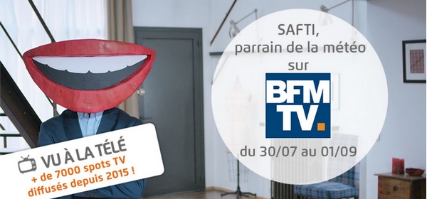 La franchise SAFTI booste sa campagne de communication en parrainant la météo