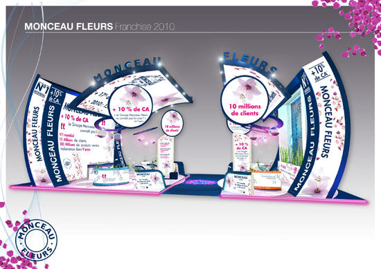 Monceau Fleurs fait l’événement sur Franchise Expo Paris 2010