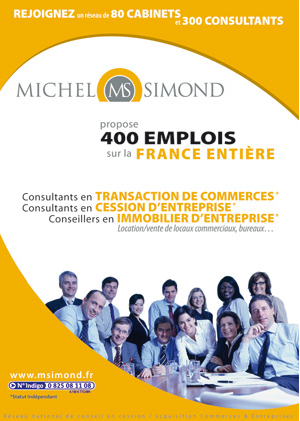 Michel Simond propose 400 emplois dans toute la France