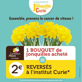10 000 euros contre le cancer grâce à la franchise Carrément Fleurs