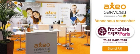 L’enseigne Axeo Services sera présente à l’édition 2018 du salon Franchise Expo Paris