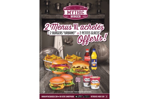 La franchise Mythic Burger propose 13 burgers pour les soirées de L’Euro 2016
