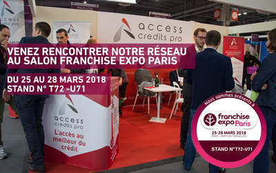 Access Credits Pro participe pour la septième fois d'affilée à Franchise Expo Paris en 2018