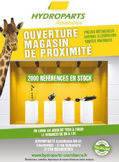 Hydroparts Assistance lance son premier magasin de proximité