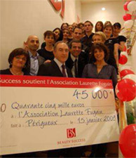 La franchise Beauty Success aux côtés de l'Association Laurette Fugain
