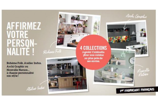 L'enseigne Cuisinella dévoile quatre nouvelles collections