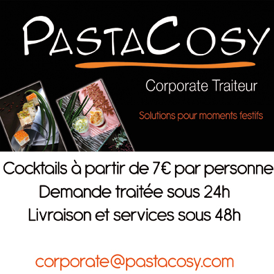 Franchise PastaCosy. Lancement du service PastaCosy Corporate Traiteur