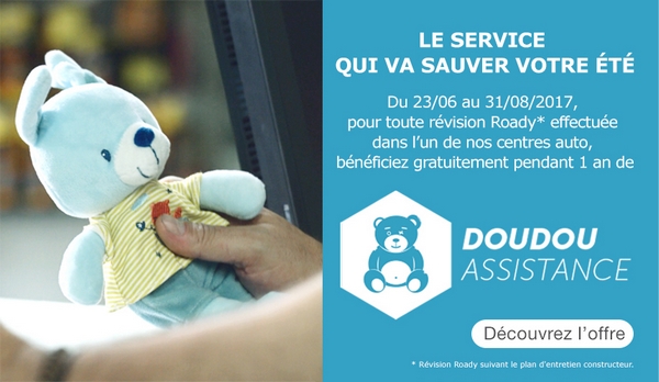 Doudou Assistance, la nouvelle prestation de la franchise Roady
