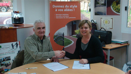 Une entrepreneuse rejoint le réseau Daniel Moquet Signe Vos Allées