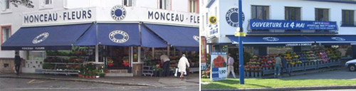 Isabelle et Serge Guyader, multi franchisés, Monceau Fleurs à Brest, lauréats des Rubans d’Argent de la Franchise 2007