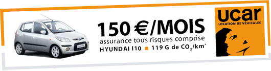 La franchise Ucar lance la Hyundai i10 Pack à 150 € / mois pour offrir à tous la possibilité de rouler plus propre