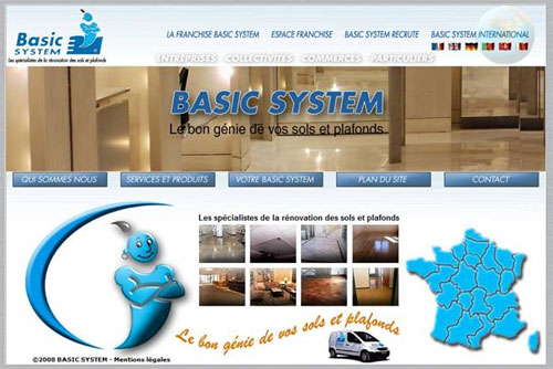 Le site web de la franchise Basic System entièrement rénové