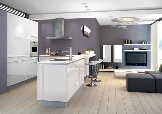 La franchise Cuisinella nous offre une nouvelle gamme de cuisines design et glamour, à prix accessibles !