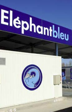 Création d'un centre de lavage Eléphant Bleu à Milly-La-Forêt