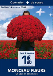 Monceau Fleurs : 3ème Campagne Nationale de Publicité Télévisée sur TFI